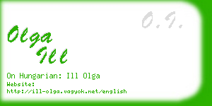 olga ill business card